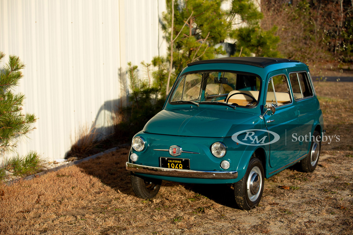 Teal 1968 Fiat 500 Giardiniera available at RM Sotheby’s Arizona Live Auction 2021